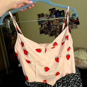 Strawberry Crop Top